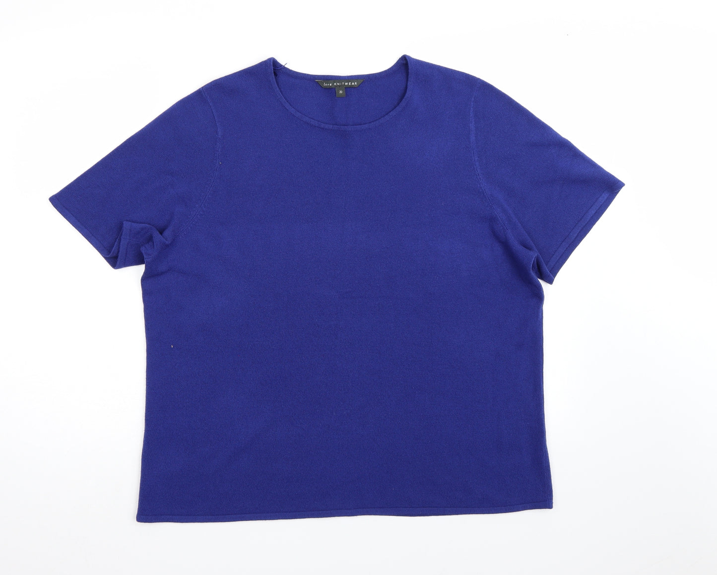 Bonmarché Womens Blue  Knit Pullover Jumper Size 20