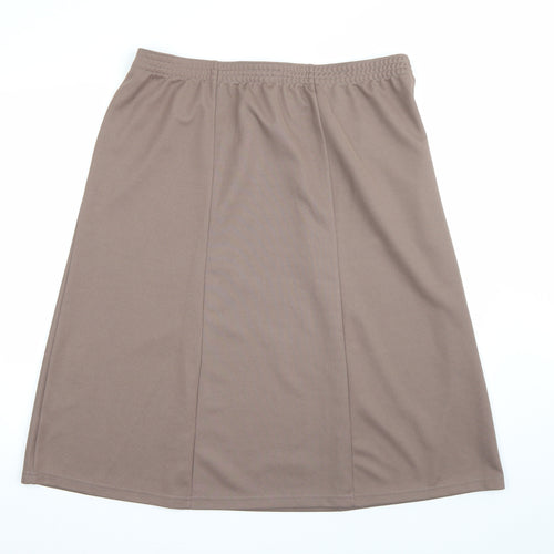 slimma Womens Brown   A-Line Skirt Size 18