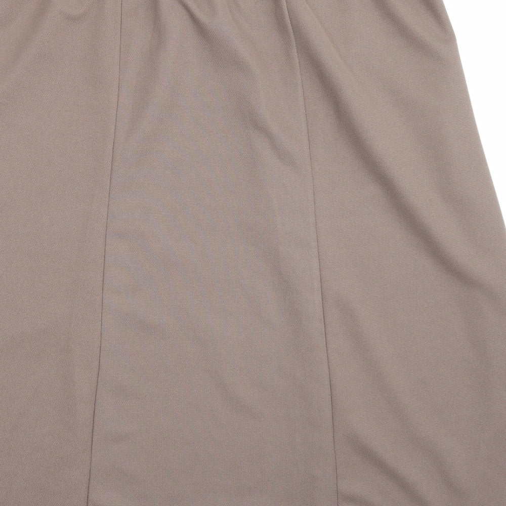 slimma Womens Brown   A-Line Skirt Size 18