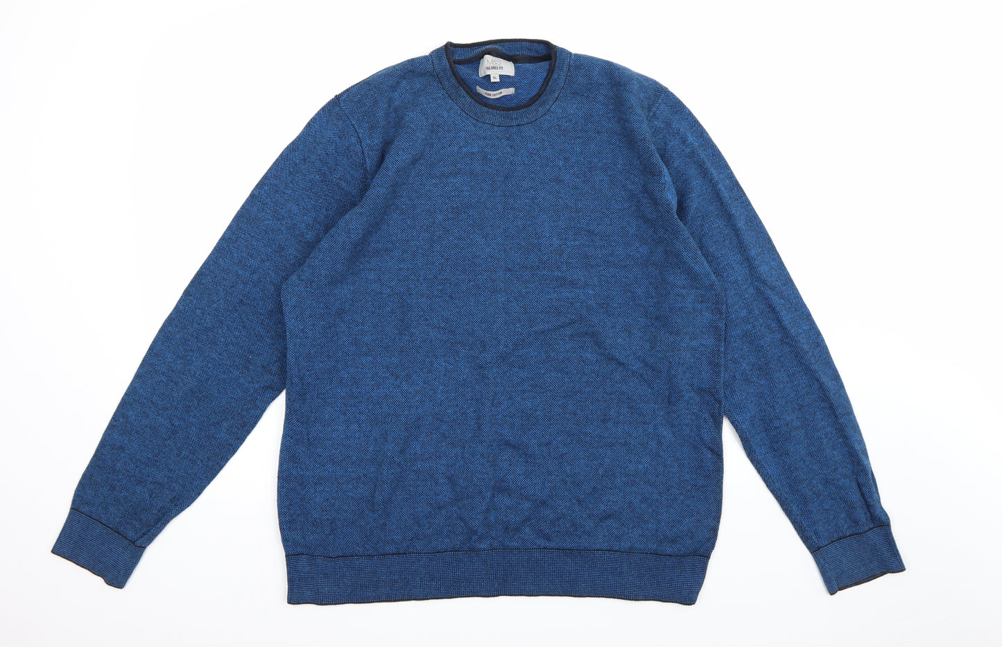 Marks and Spencer Mens Blue  Knit Pullover Jumper Size XL