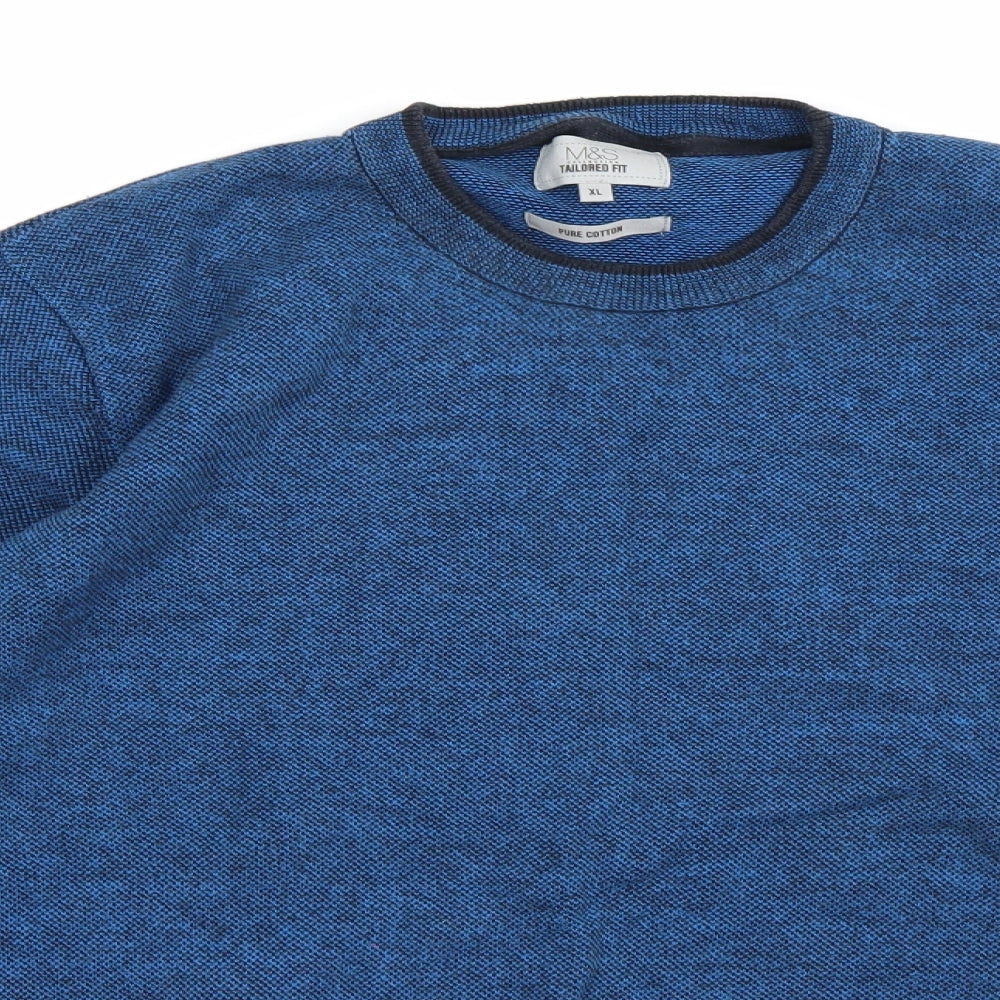 Marks and Spencer Mens Blue  Knit Pullover Jumper Size XL