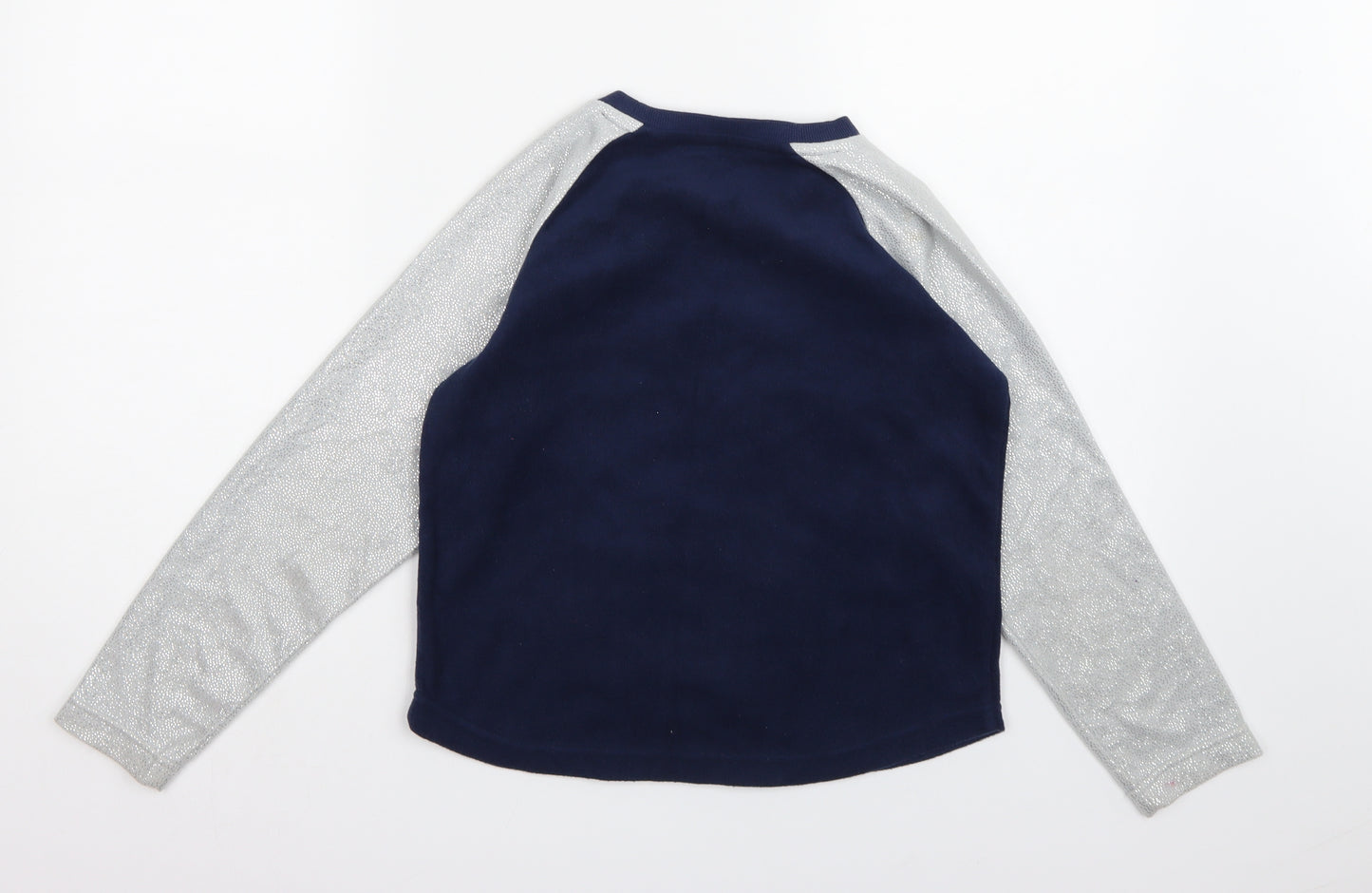 Matalan Girls Blue  Fleece Top Pyjama Top Size 10 Years