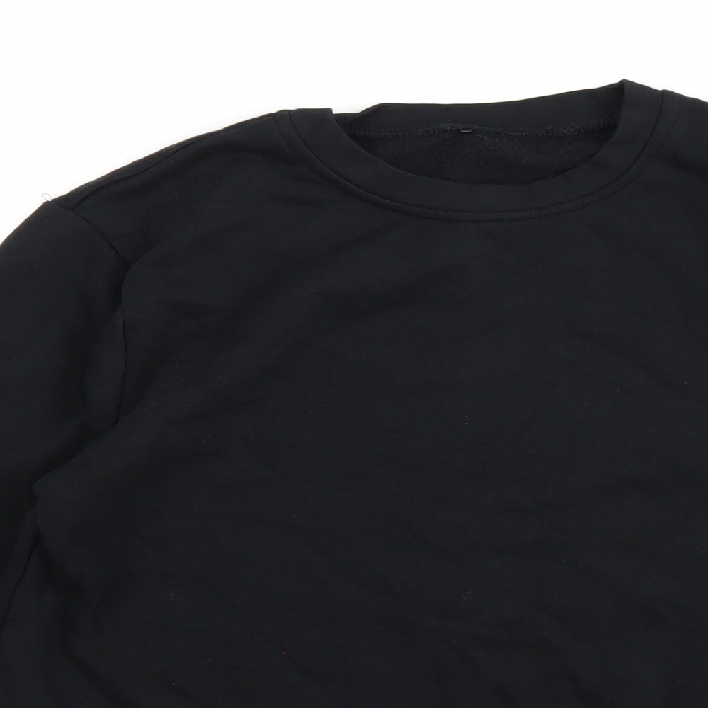 George Boys Black  Jersey Pullover Sweatshirt Size 13-14 Years