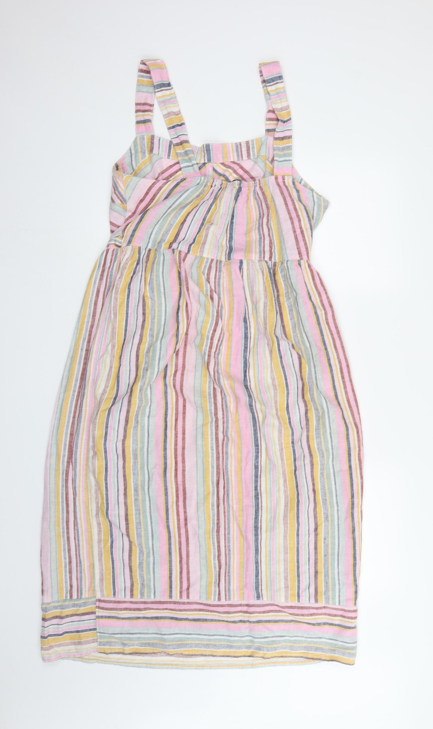 George Womens Pink Striped  A-Line  Size 10