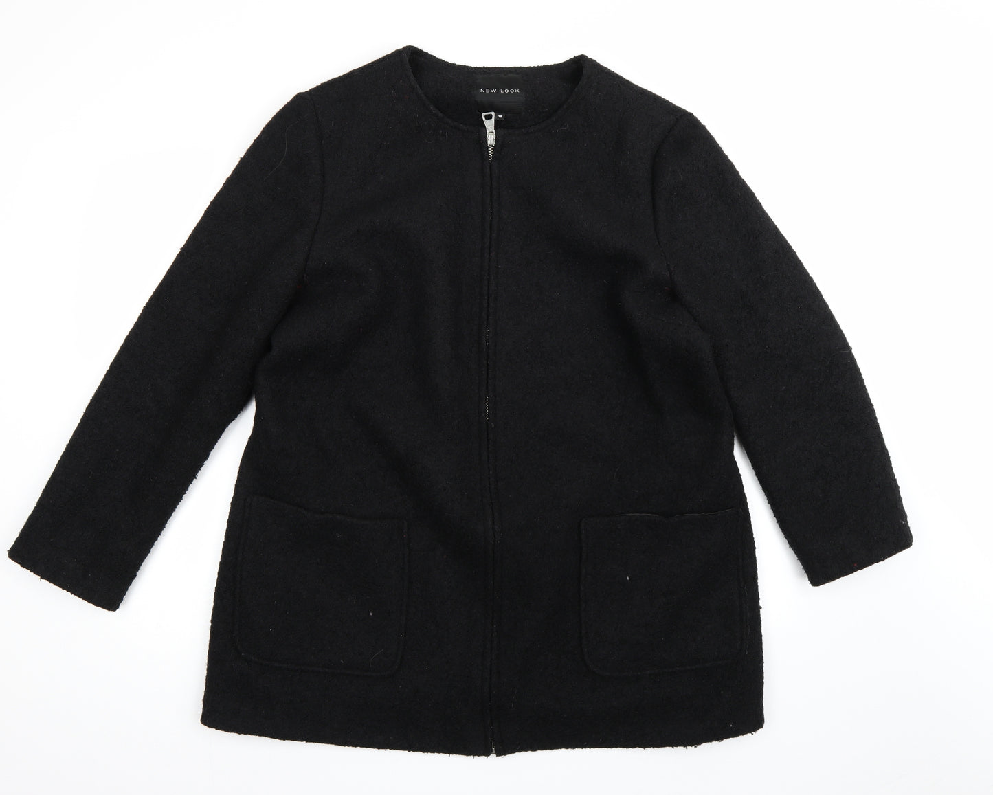 New Look Womens Black   Pea Coat Coat Size 18