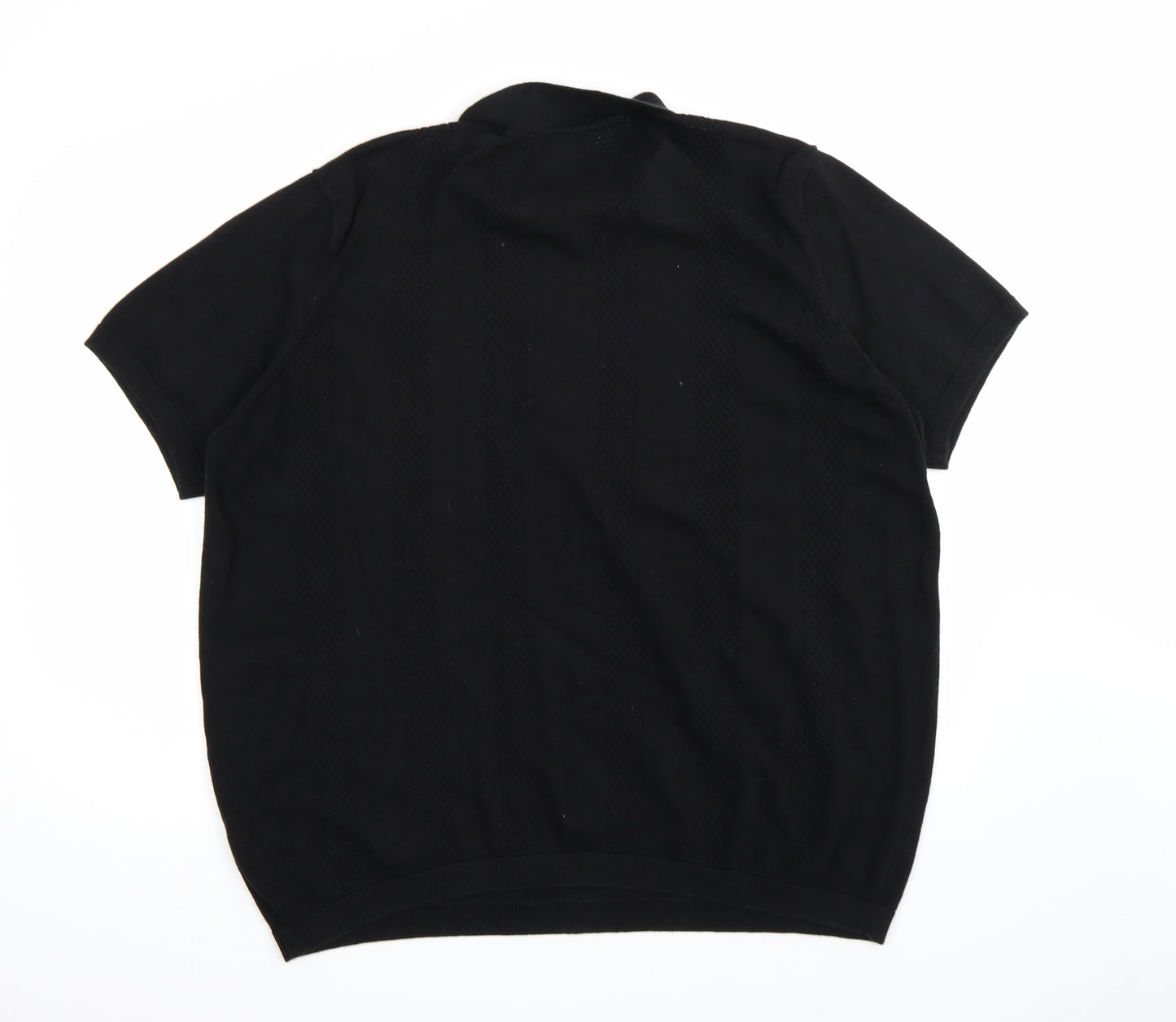 New Look Mens Black  Knit Pullover Jumper Size 4XL