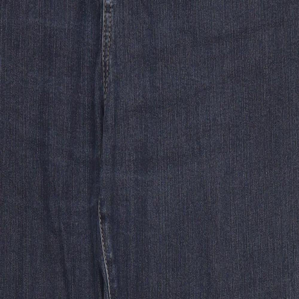 Per Una Womens Blue  Denim Straight Jeans Size 16 L29.5 in