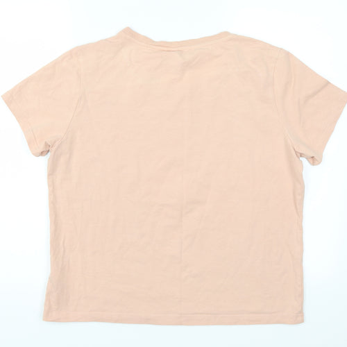 H&M Womens Pink   Basic T-Shirt Size L