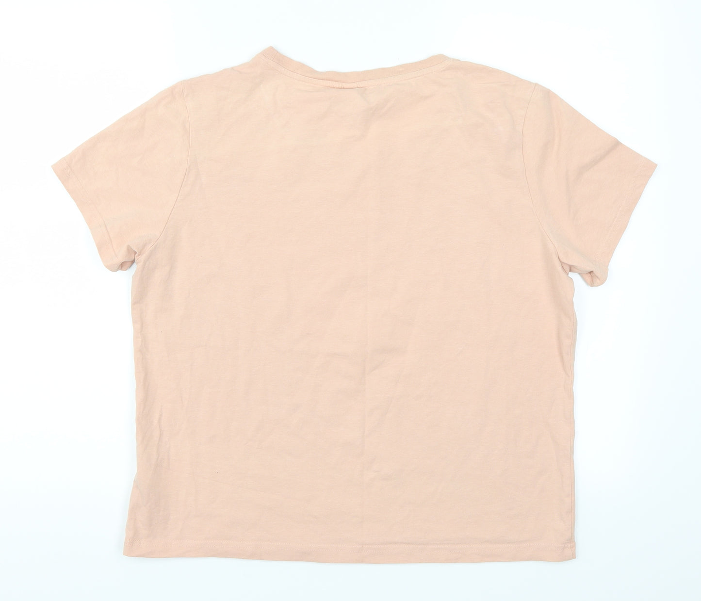 H&M Womens Pink   Basic T-Shirt Size L