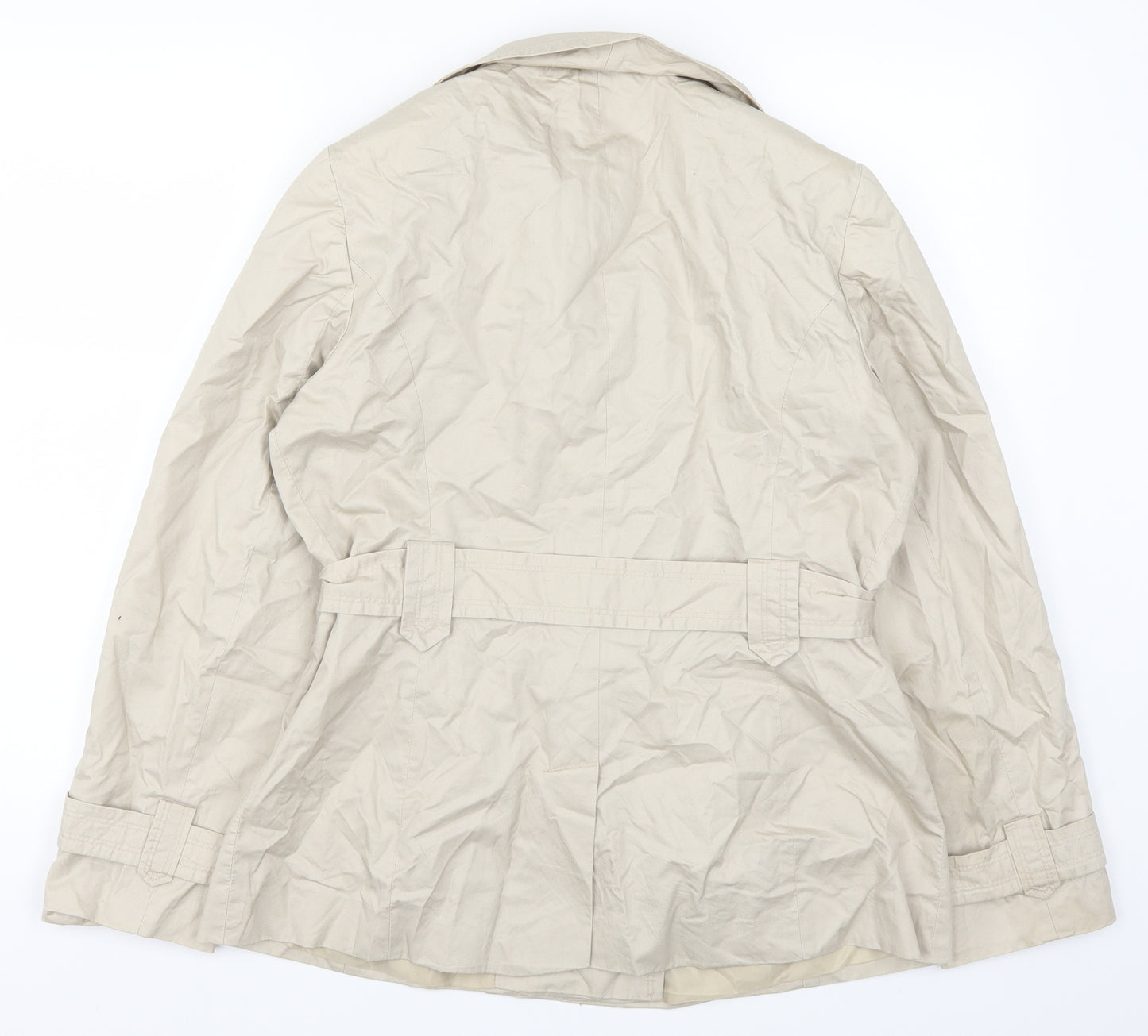 TU Womens Beige   Trench Coat Coat Size 12