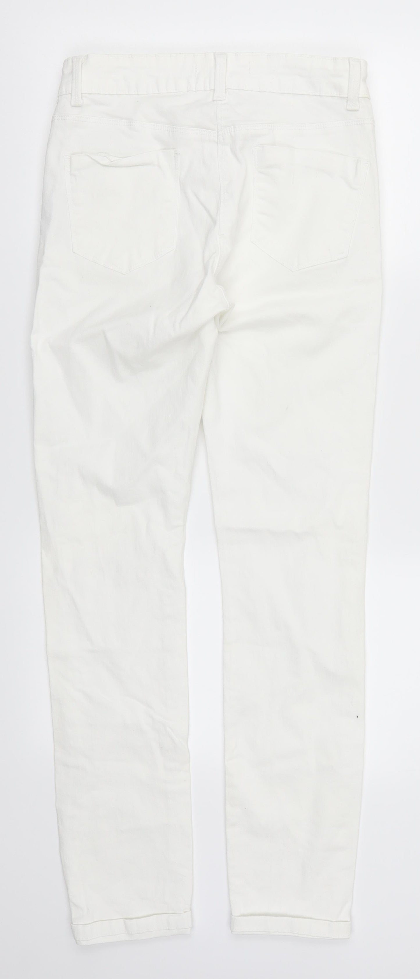 Papaya Womens White  Denim Skinny Jeans Size 10 L28 in