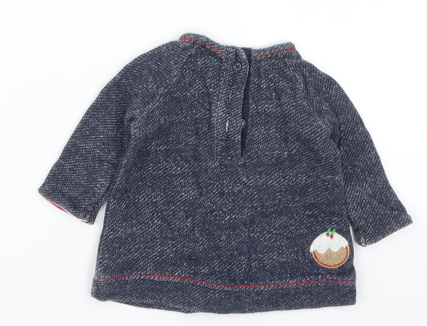 NEXT Baby Blue   Pullover Jumper Size 0-3 Months  - Christmas Prints