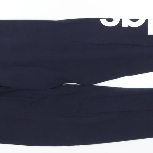 adidas Womens Blue   Track Pants Leggings Size 8 L26 in - Adidas