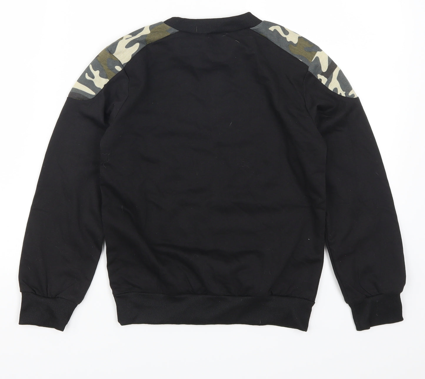 Preworn Boys Beige Camouflage  Pullover Sweatshirt Size 10 Years  - Fashion Classic