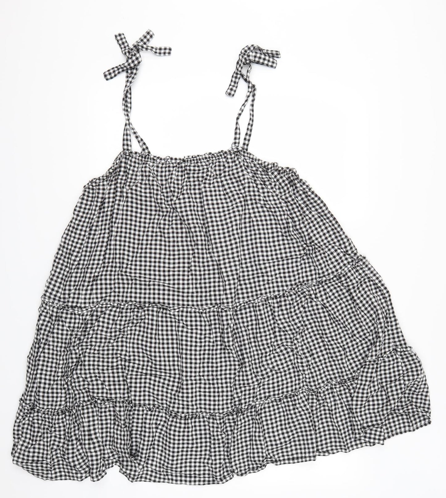George Womens Grey Check  Basic Tank Size 18  - Gingham