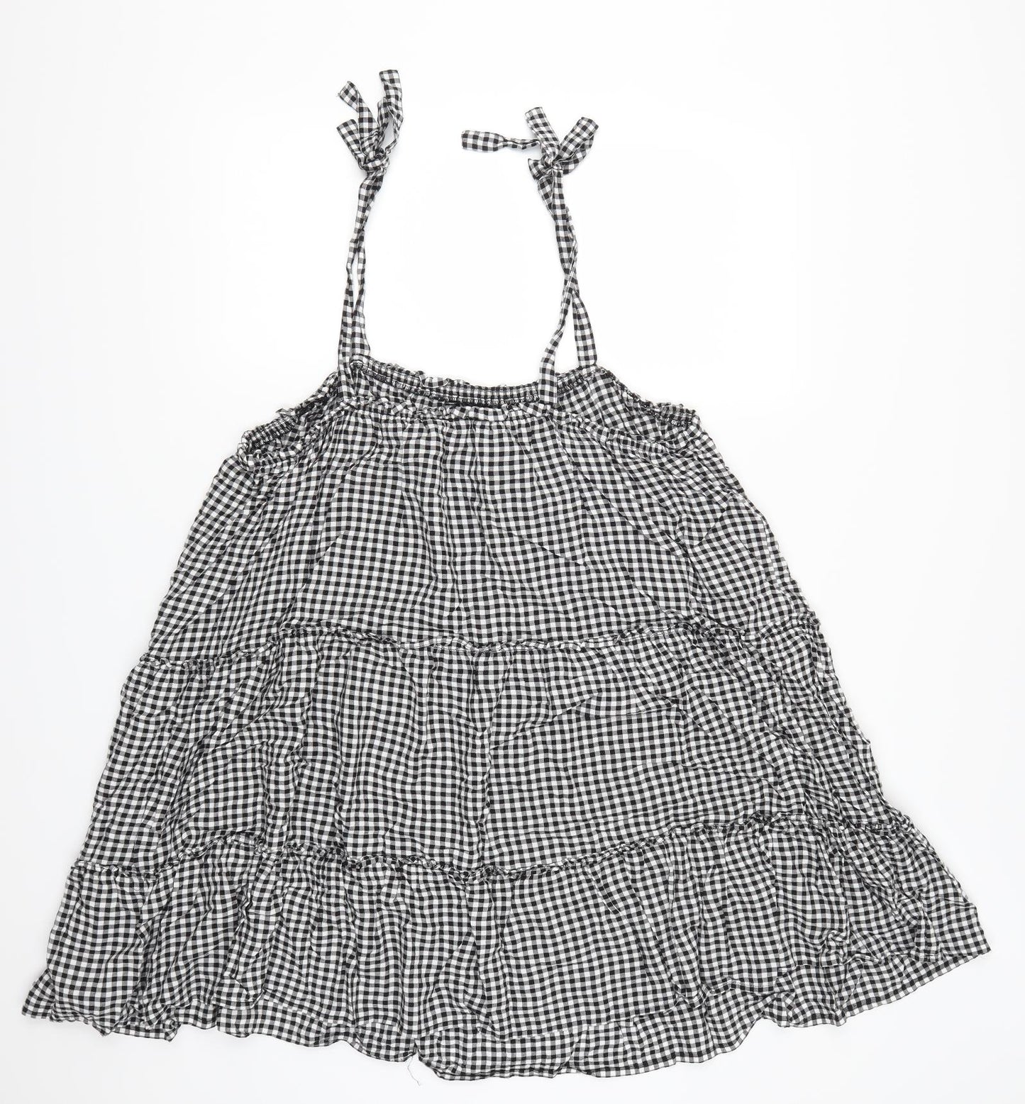 George Womens Grey Check  Basic Tank Size 18  - Gingham