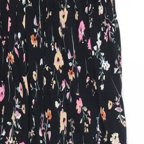 Primark Girls Black Floral  Jumpsuit One-Piece Size 8-9 Years