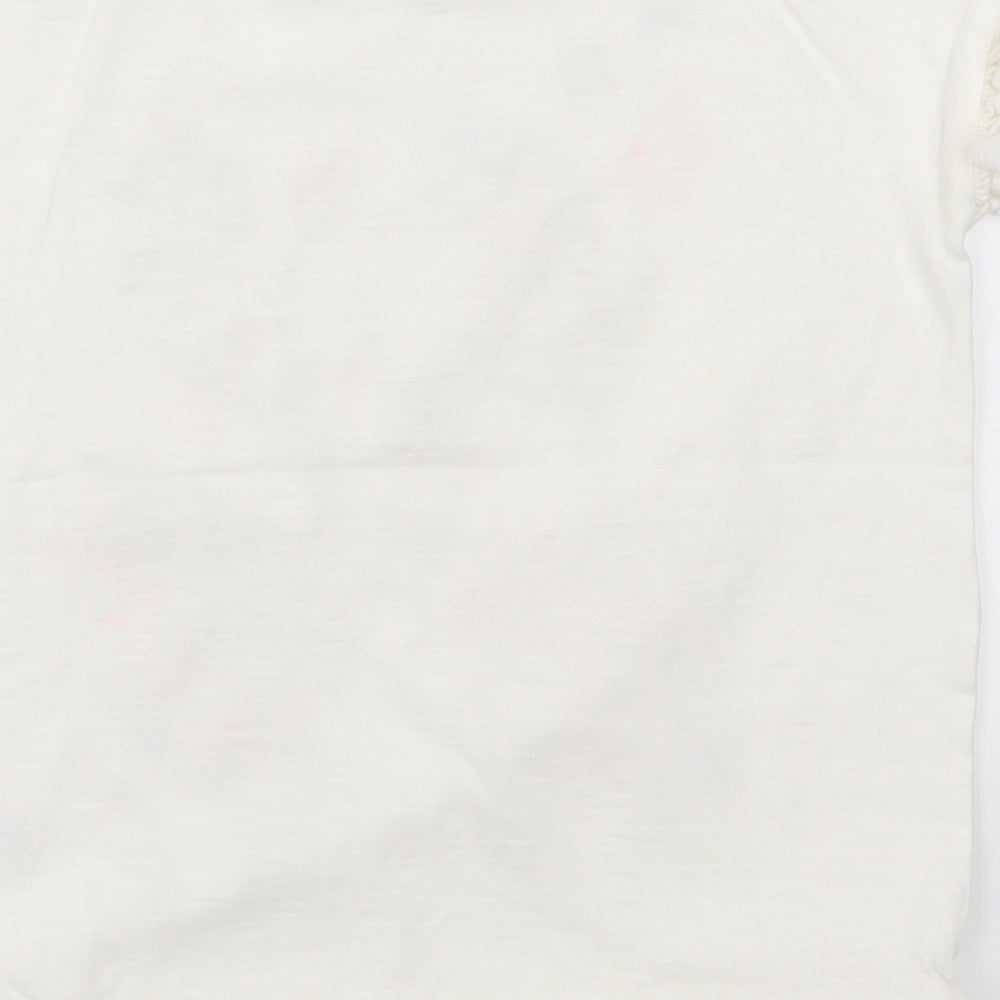 NEXT Girls White   Basic T-Shirt Size 9 Years