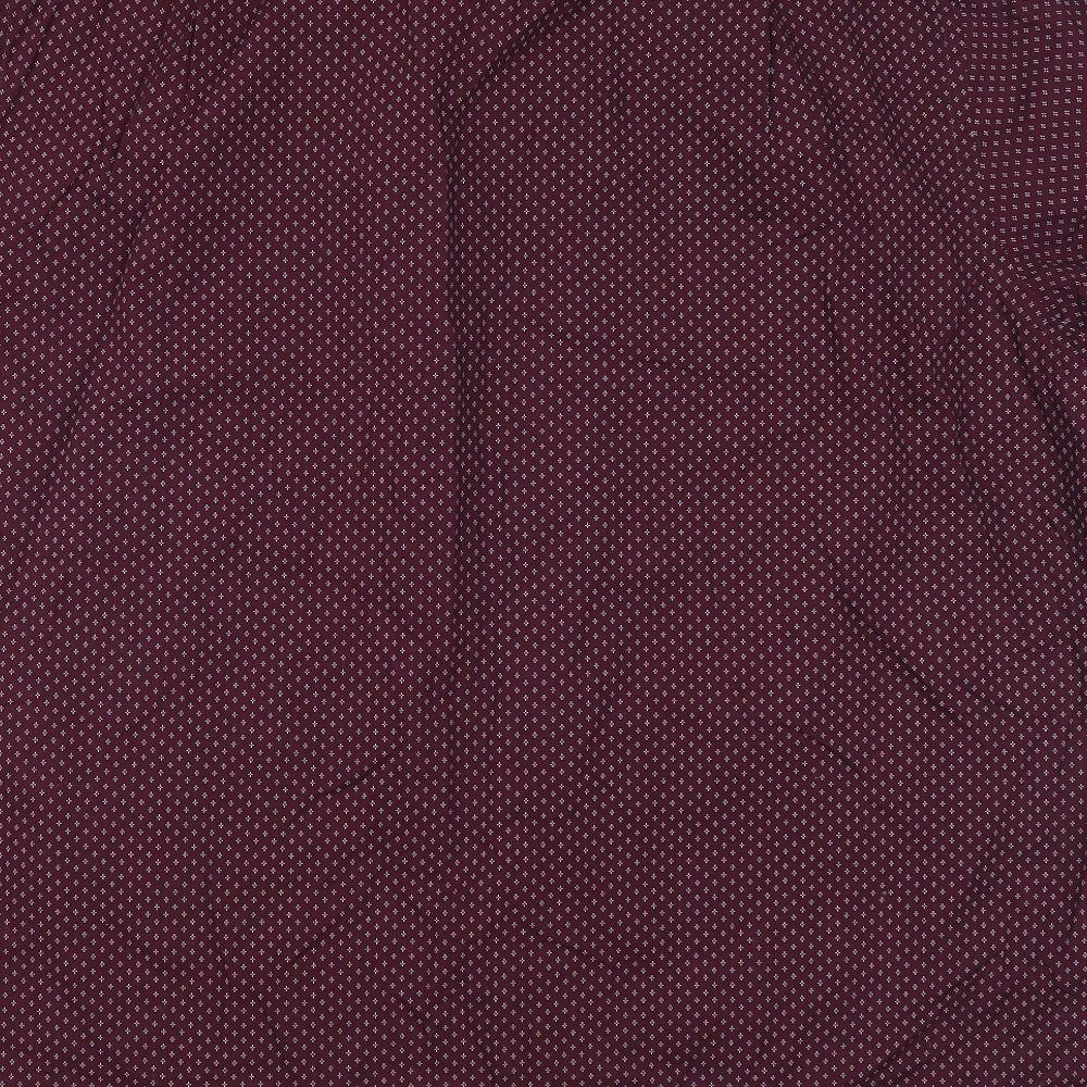 George Mens Red Geometric   Button-Up Size 3XL
