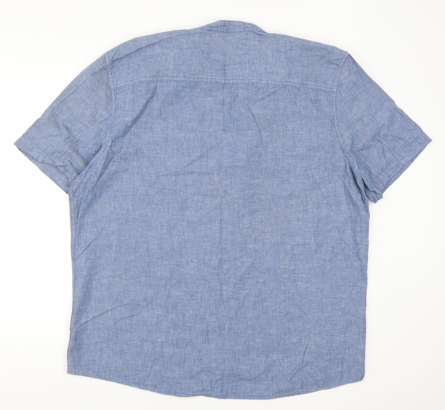 F&F Mens Blue  Denim  Button-Up Size 2XL