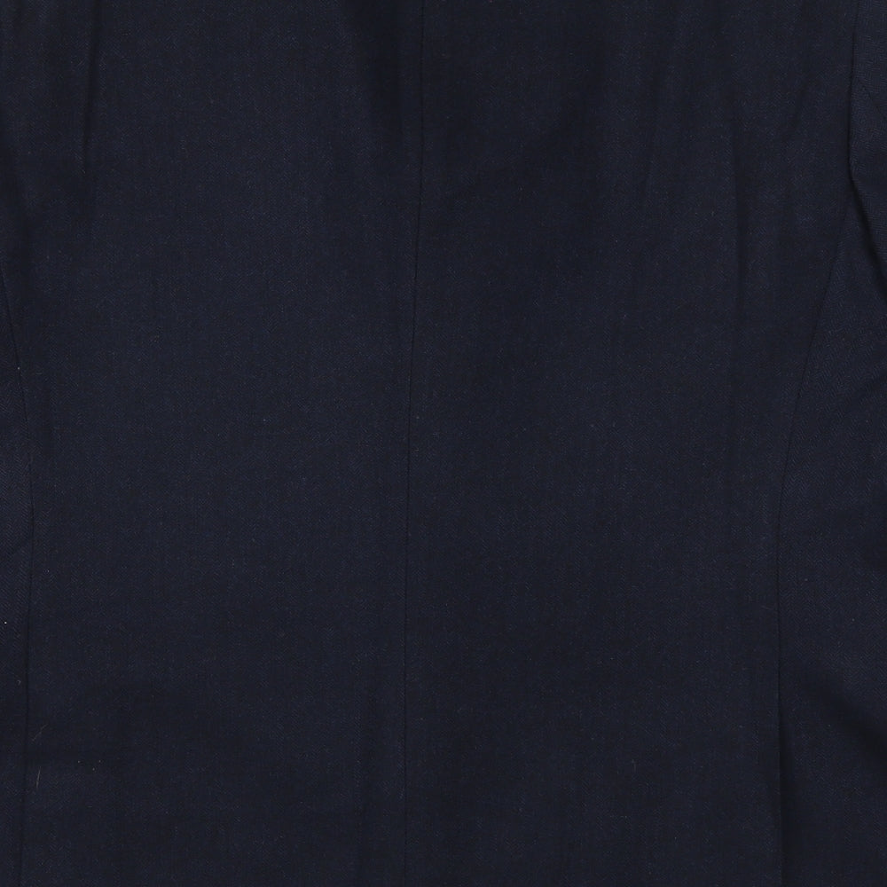 F&F Mens Blue Herringbone  Jacket Suit Jacket Size 50