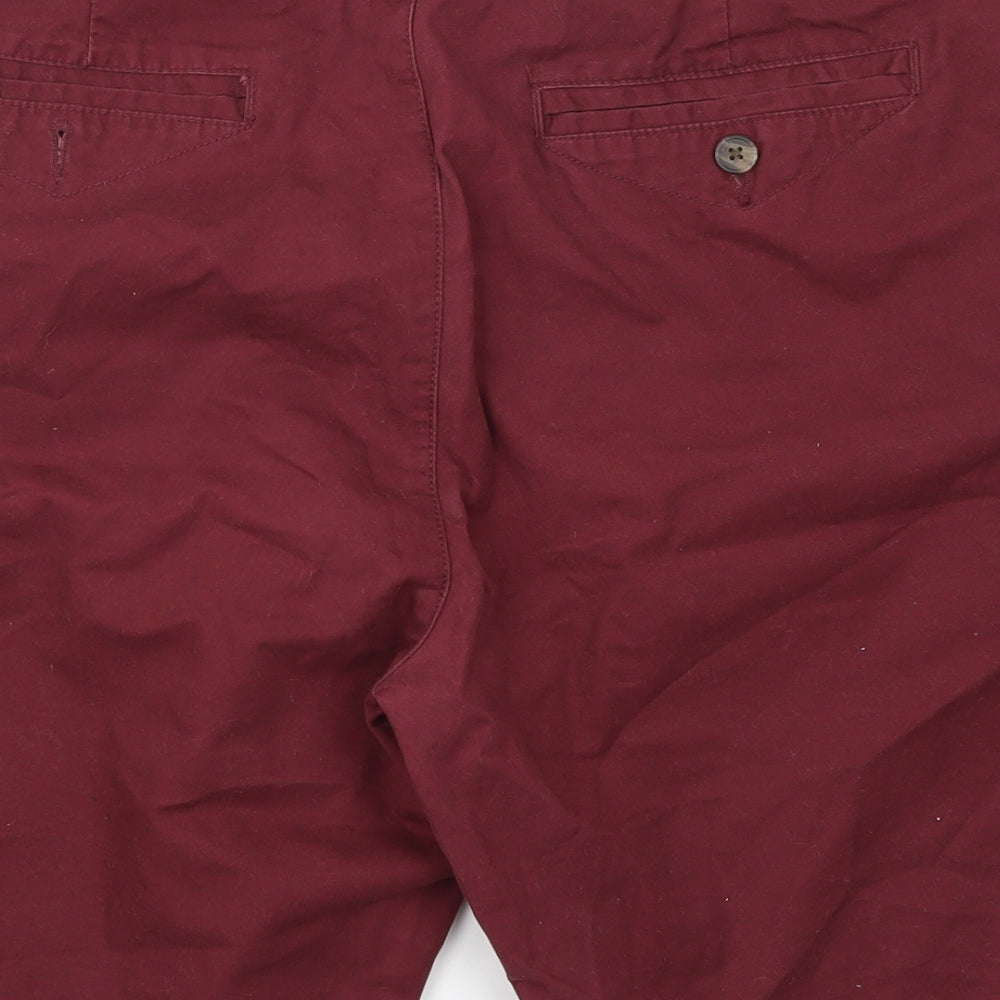 F&F Mens Red   Chino Shorts Size 42