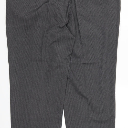George Mens Grey Striped  Trousers  Size 42 L30 in