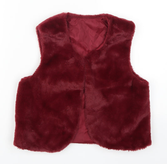 Front view of Matalan girls’ red jacket, size 10, years