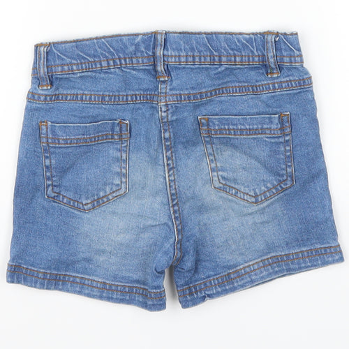 Minoti Girls Blue  Denim Mom Shorts Size 5-6 Years