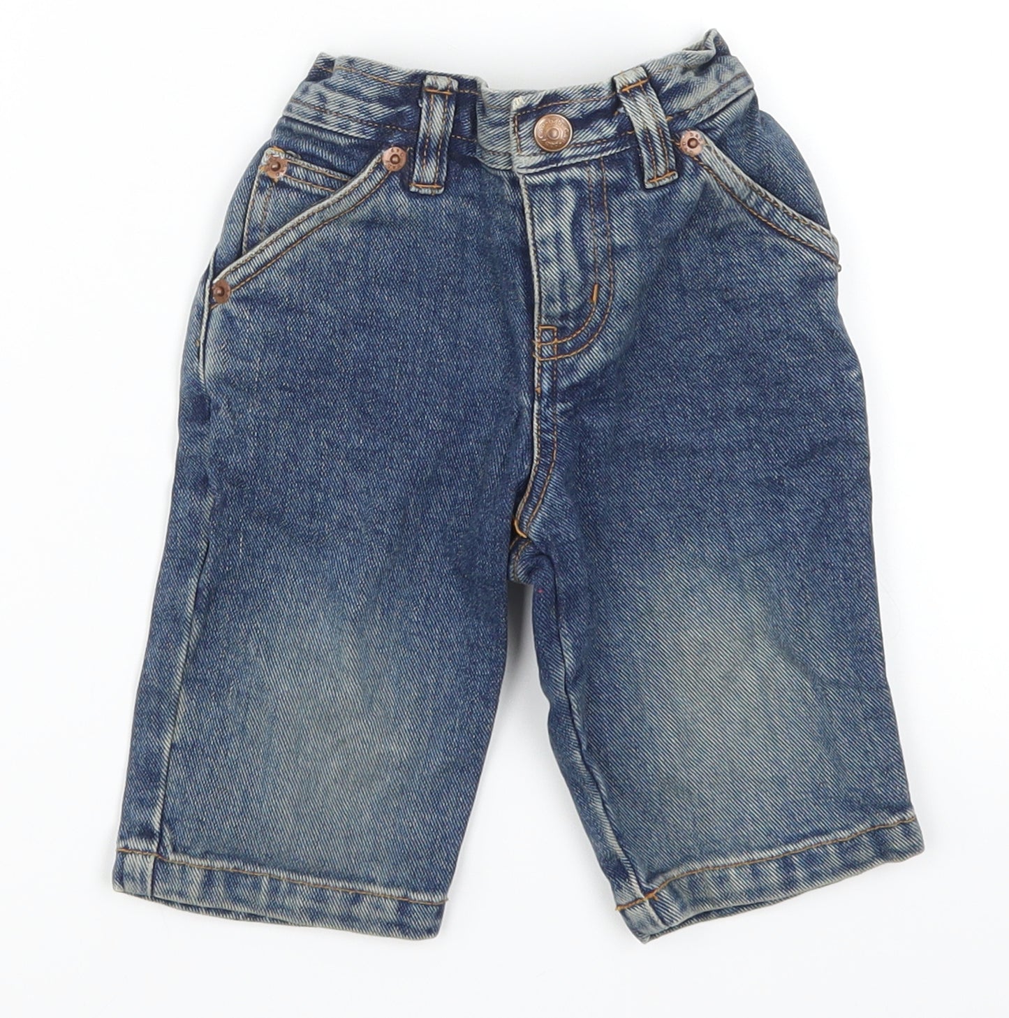 Gap Boys Blue  Denim Cargo Jeans Size 6-9 Months
