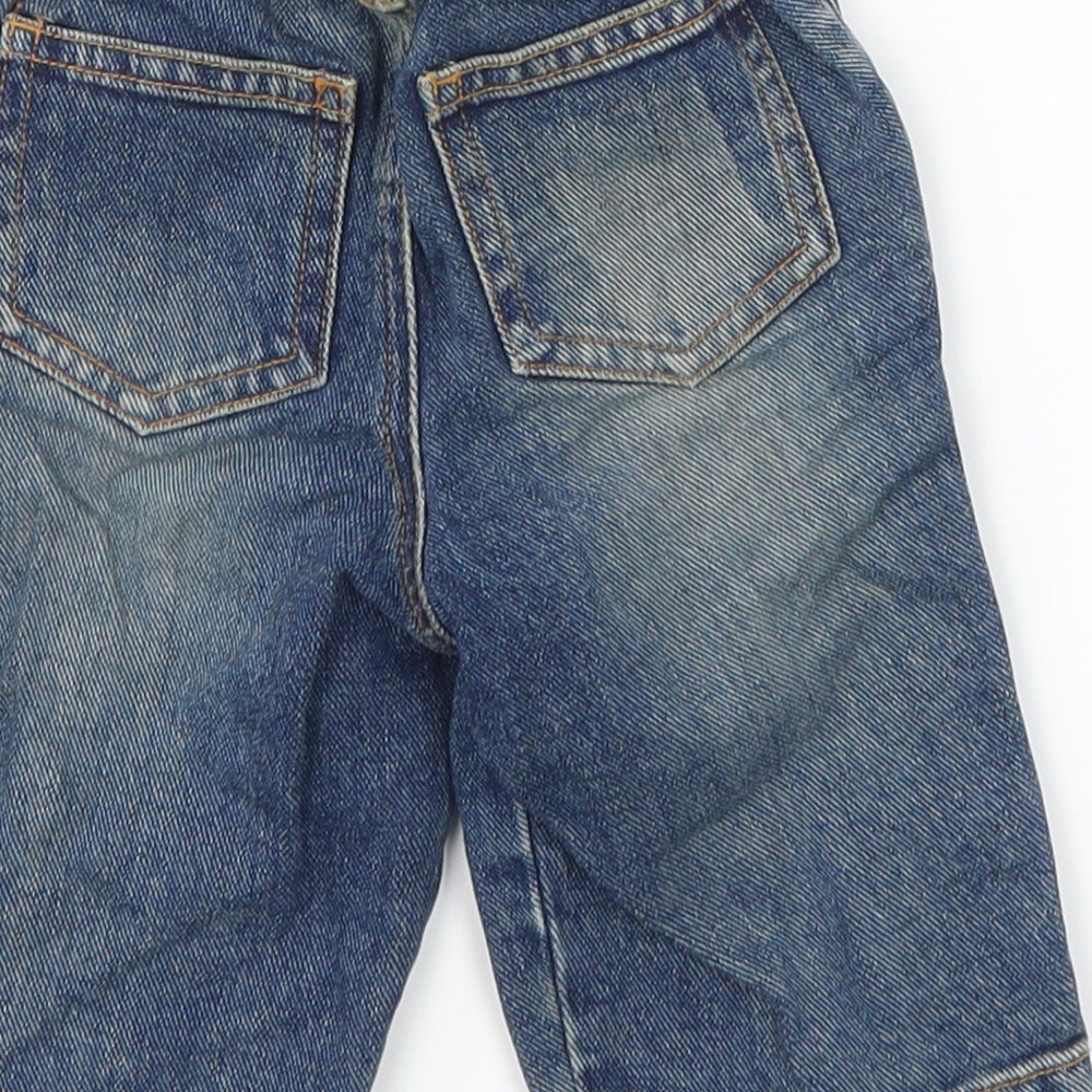 Gap Boys Blue  Denim Cargo Jeans Size 6-9 Months