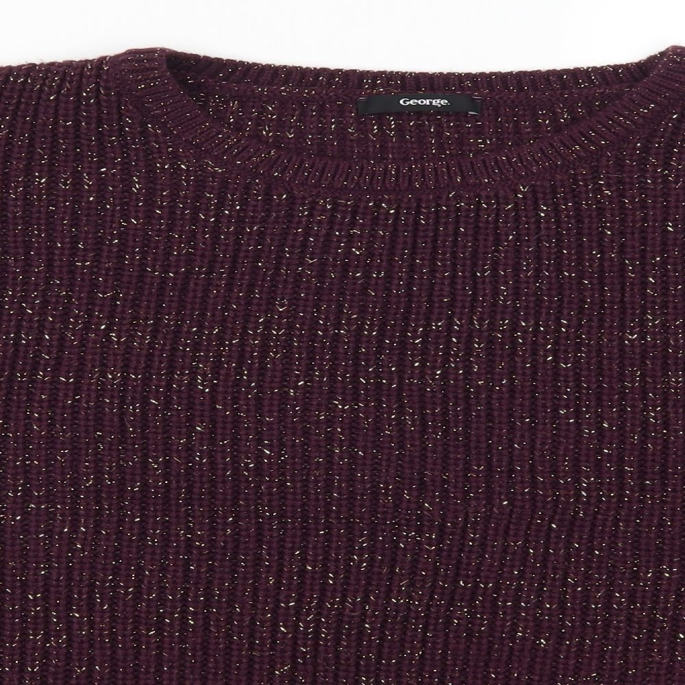 George Womens Purple   Pullover Jumper Size 18