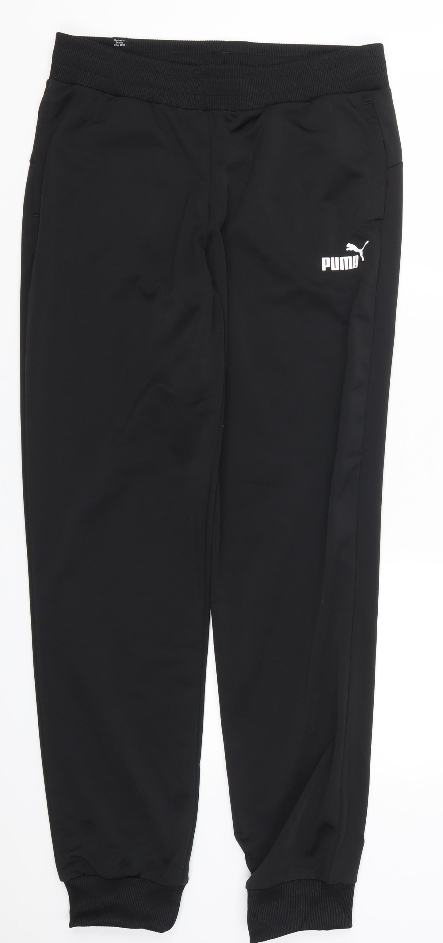 PUMA Mens Black   Sweatpants Trousers Size S L29 in