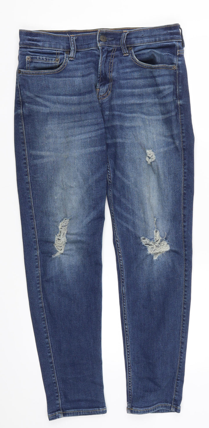 Hollister Womens Blue Denim Skinny Jeans Size 29 in L26 in