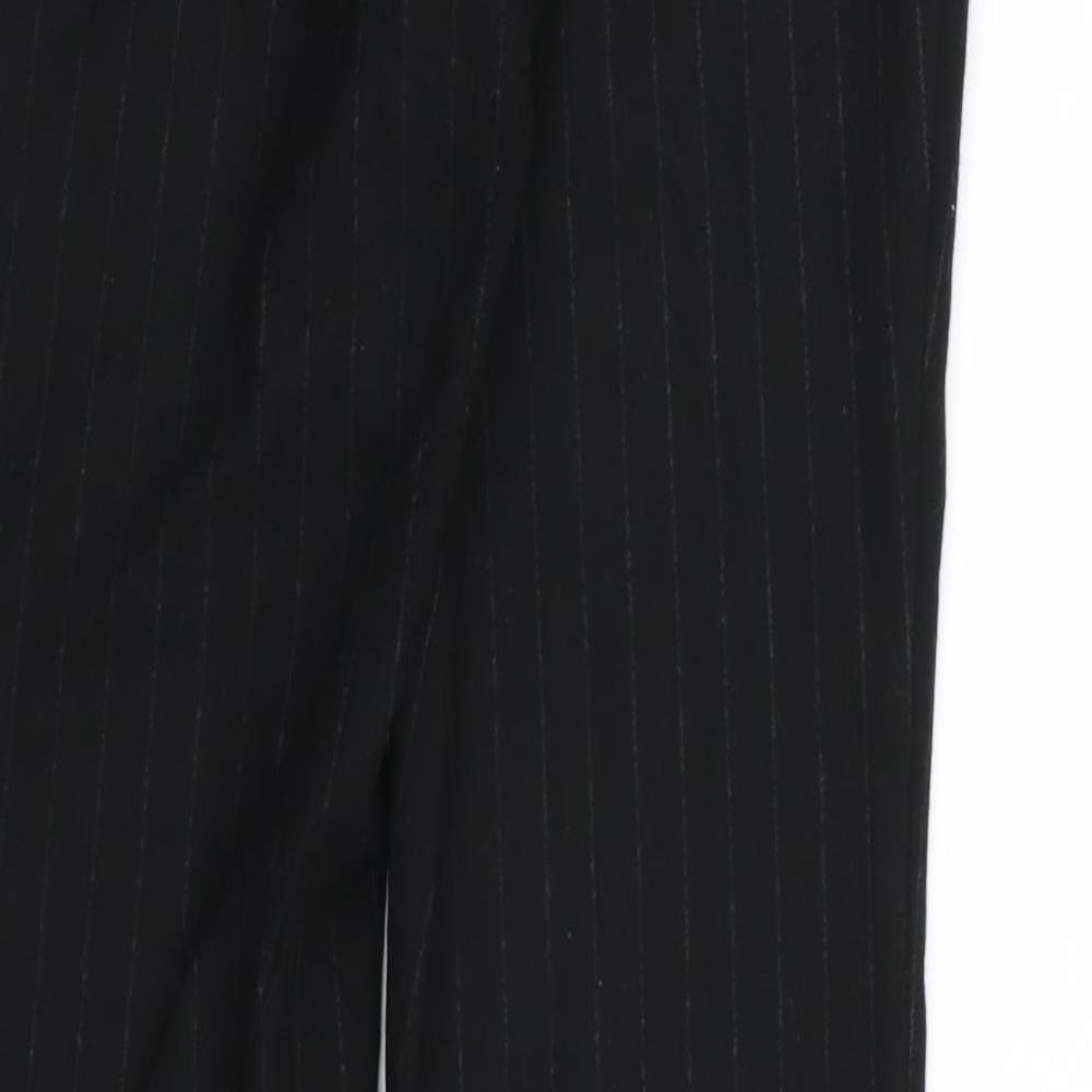 NEXT Womens Black Striped  Trousers  Size 26 in L30 in