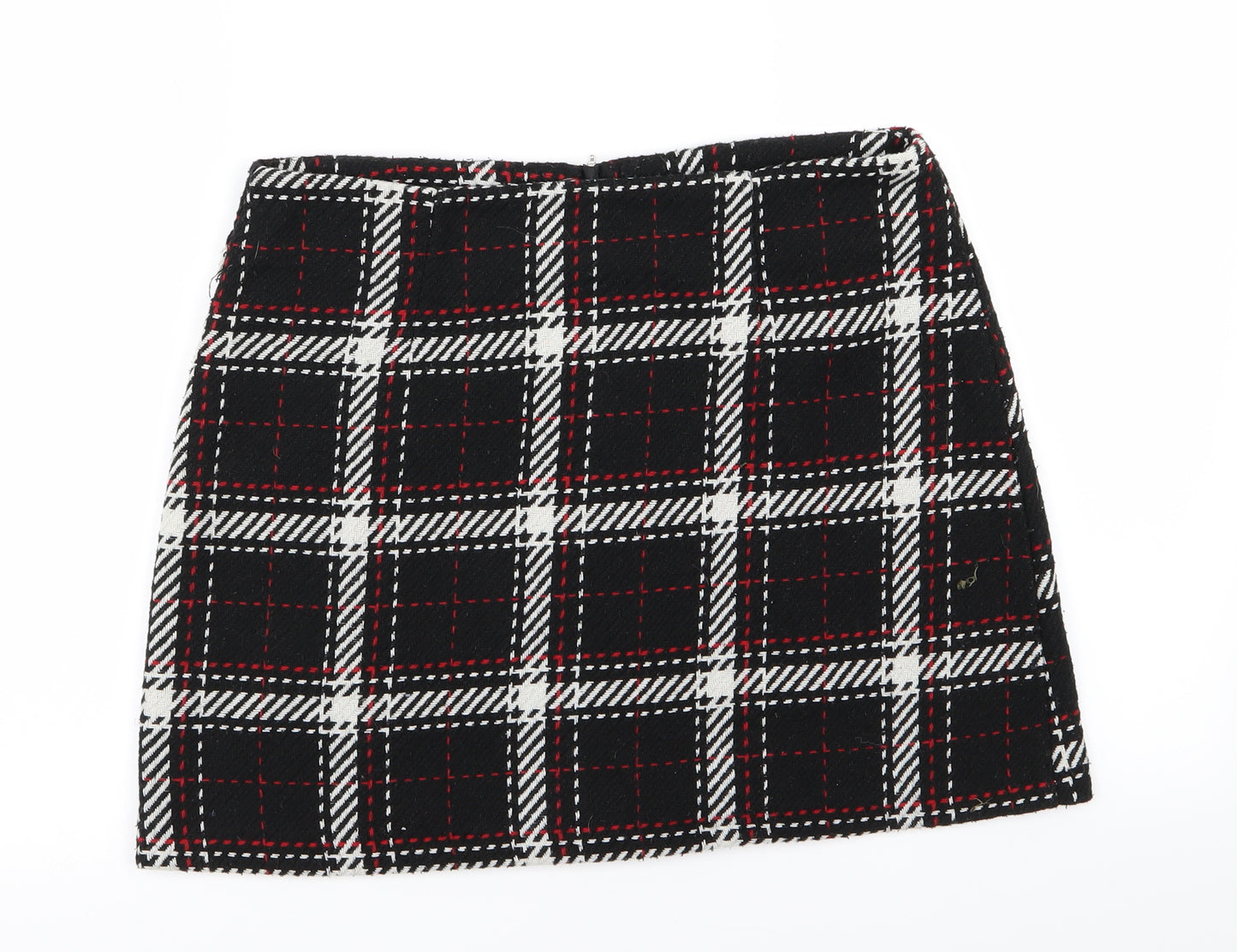 Primark Womens Black Check  Mini Skirt Size 12
