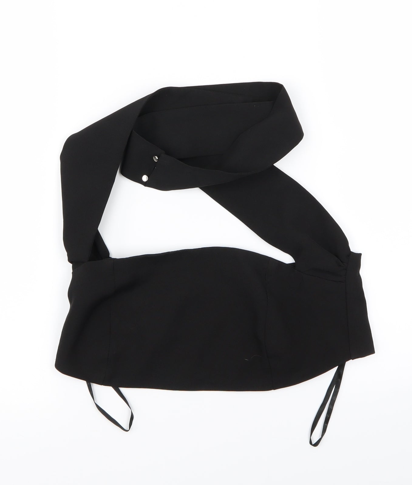 Missguided Womens Black   Basic Tank Size 10  - CROP