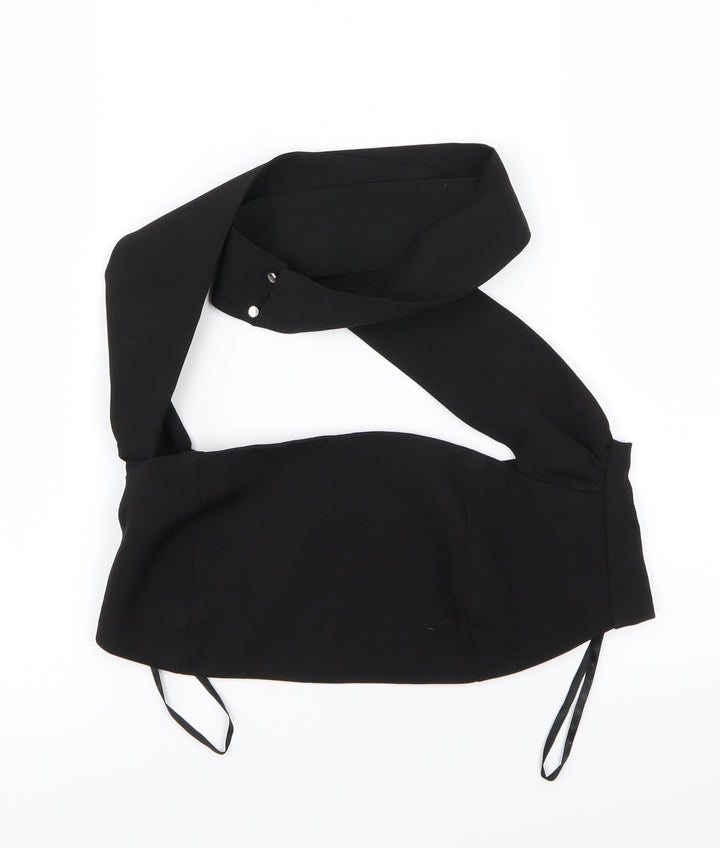 Missguided Womens Black Basic Tank Size 10 - CROP