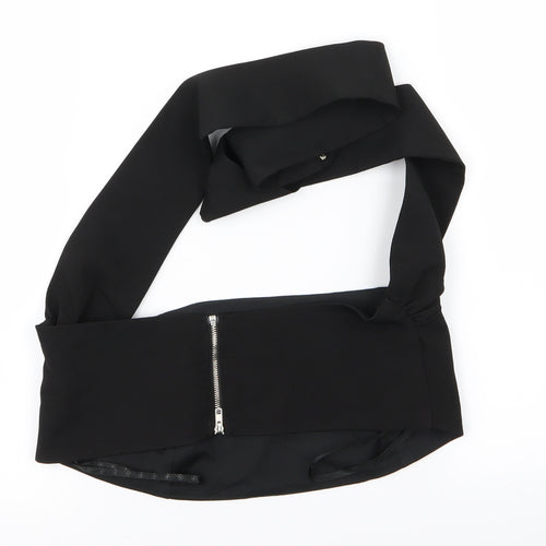 Missguided Womens Black   Basic Tank Size 10  - CROP