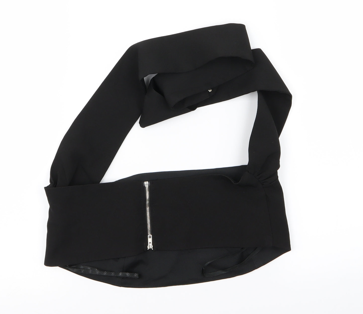 Missguided Womens Black   Basic Tank Size 10  - CROP