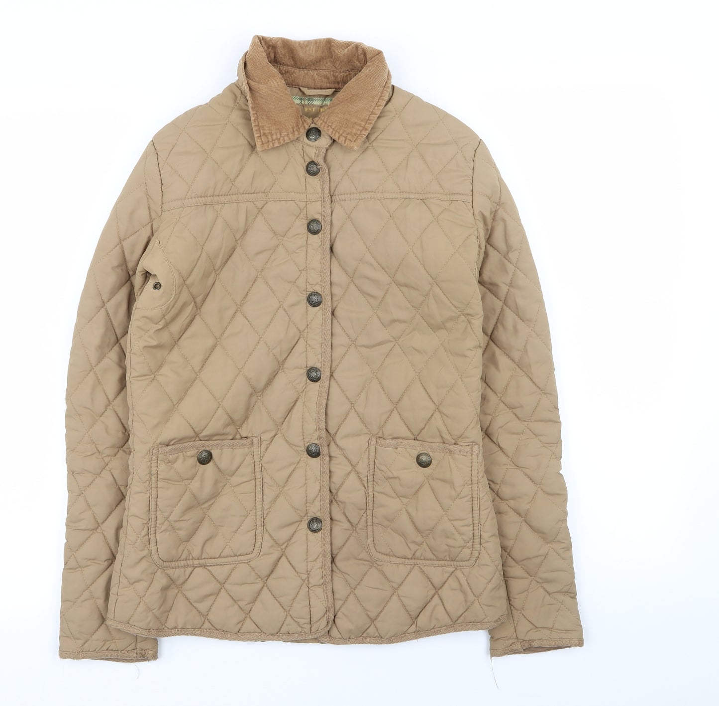 DENIM AND CO Womens Beige   Jacket Coat Size 8