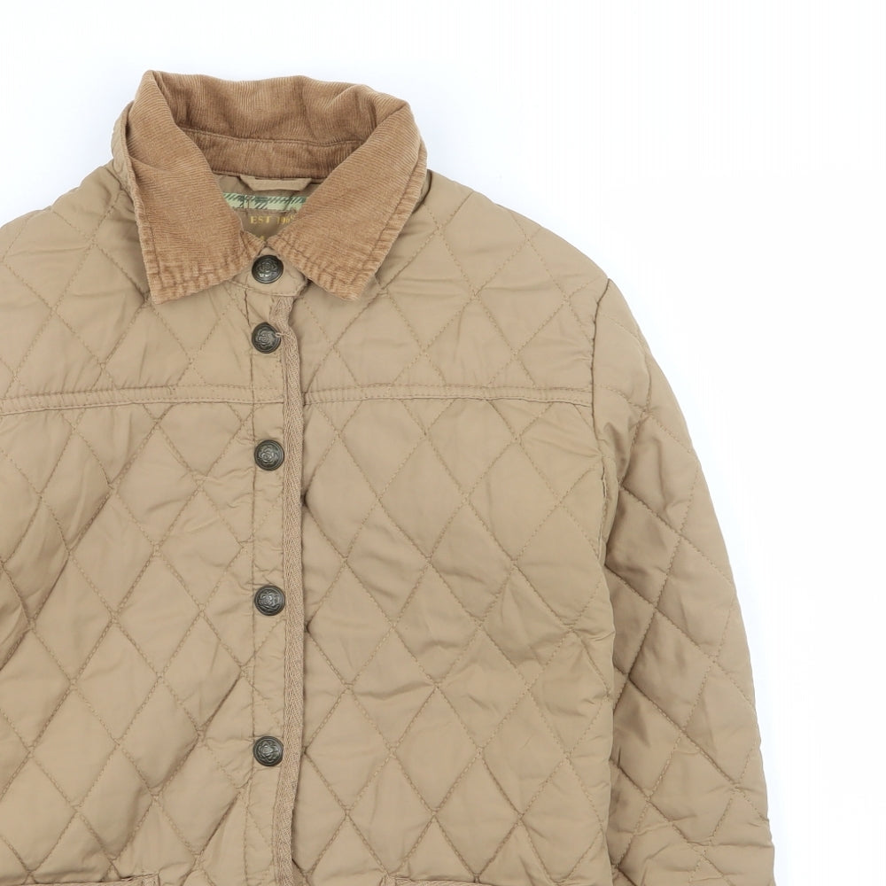 DENIM AND CO Womens Beige   Jacket Coat Size 8