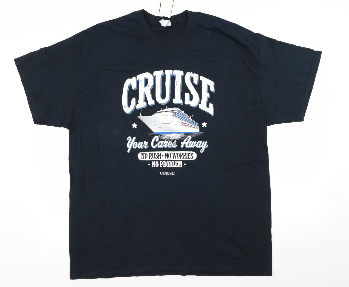 Gildan Mens Blue    T-Shirt Size XL