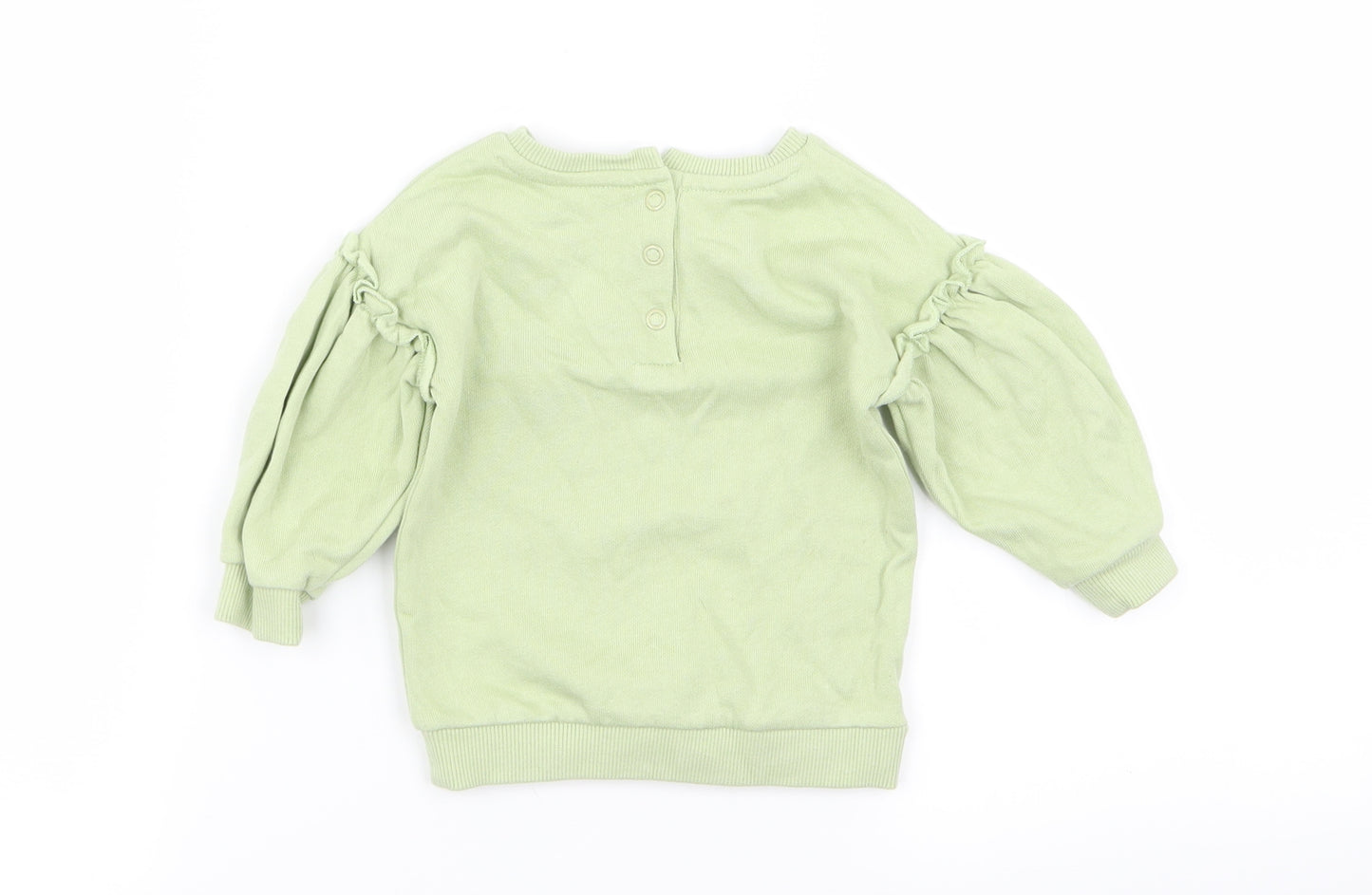 Asda George Girls Green   Pullover Jumper Size 3-6 Months