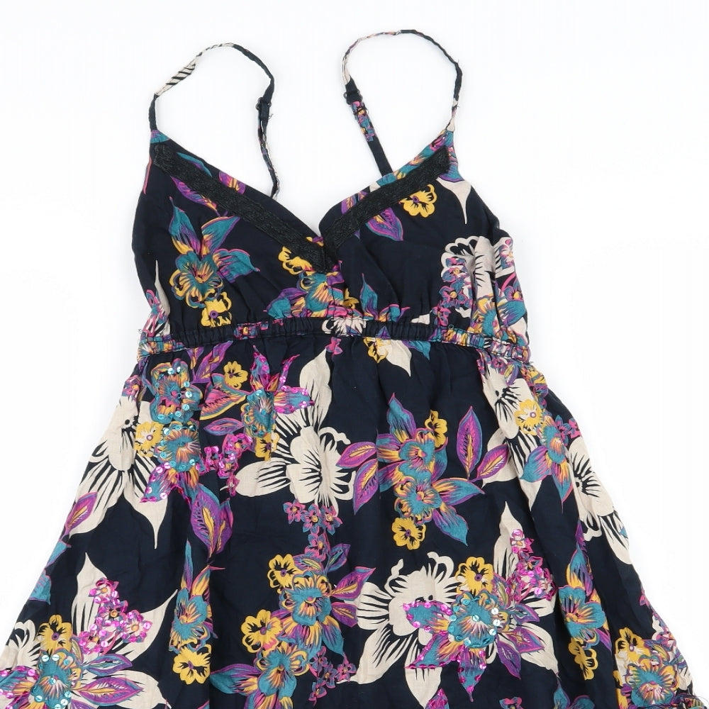 EVIE Womens Multicoloured Floral  Fit & Flare  Size 8