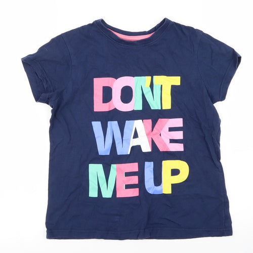 LILY AND DAN Girls Blue Solid  Top Pyjama Top Size 9-10 Years