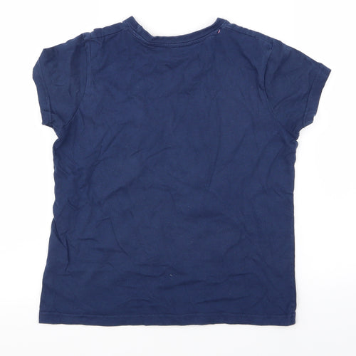 LILY AND DAN Girls Blue Solid  Top Pyjama Top Size 9-10 Years