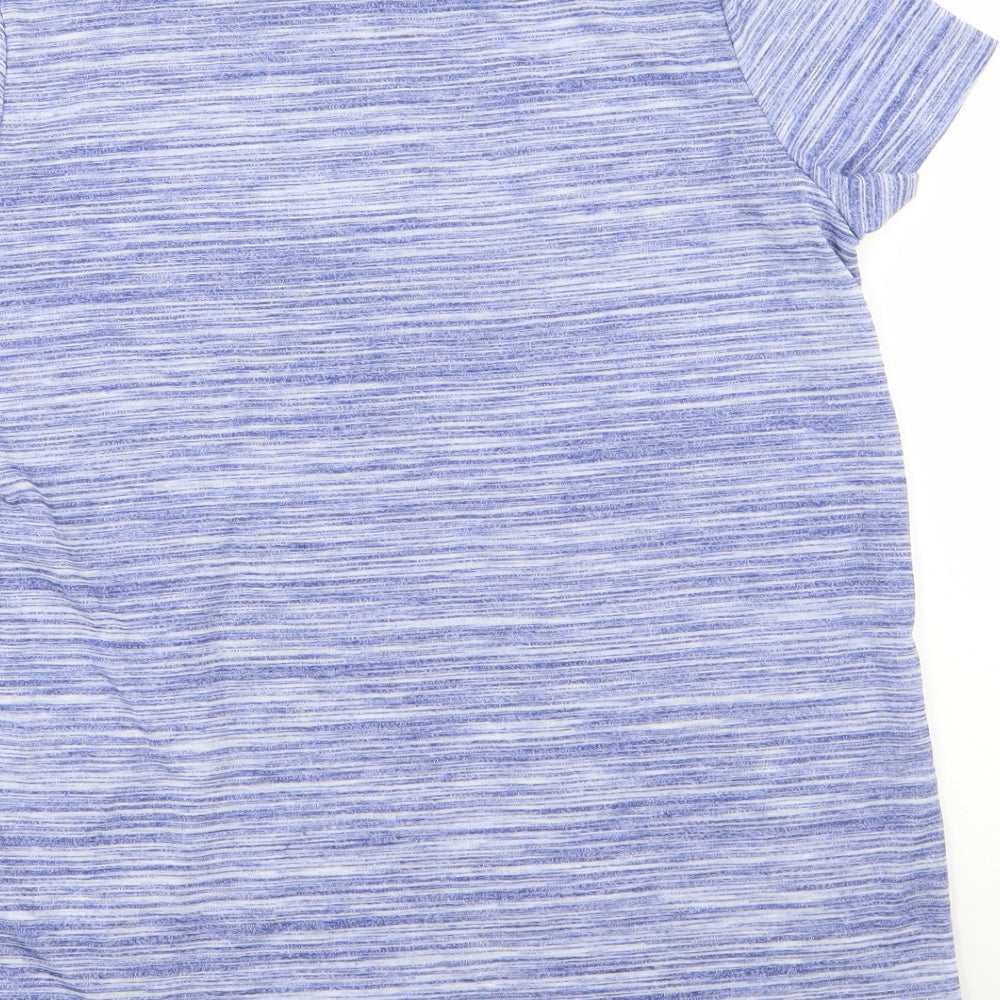 M&S Womens Blue   Basic T-Shirt Size 14