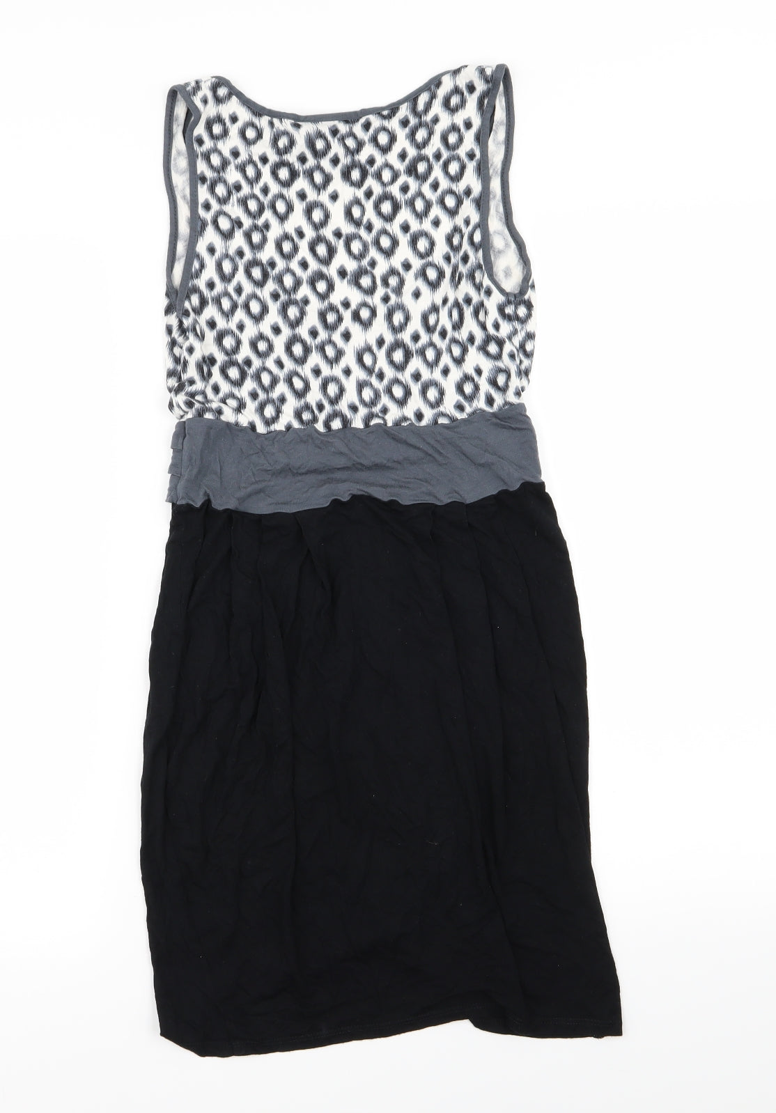 Warehouse Womens Black Animal Print  Pencil Dress  Size 8