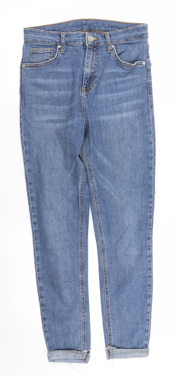Topshop Womens Blue Skinny Jeans Size 28 in L30 in